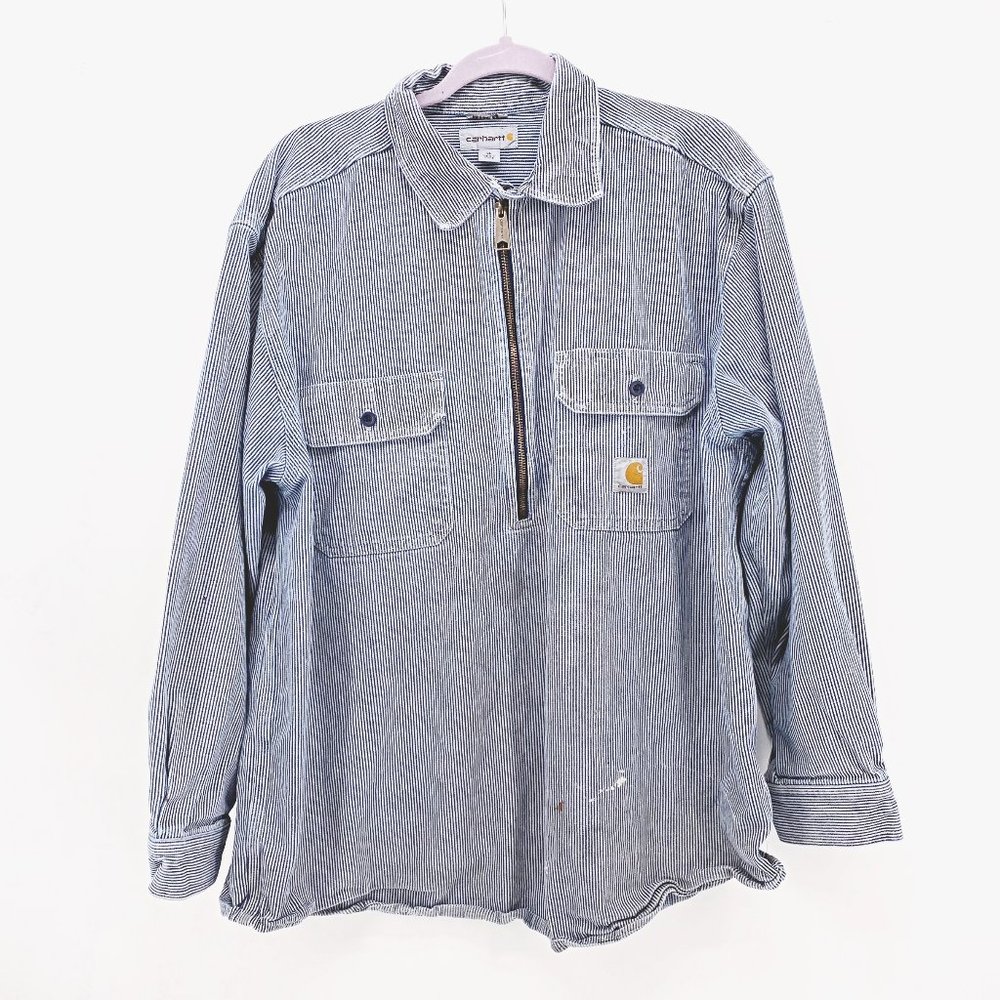 Men's Carhartt Heavy Duty Hickory Stripe Shirt